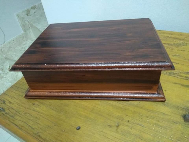 Caixa Pintura Madeira Envelhecida