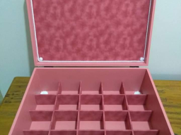 Caixa 20 divisorias Estampa Rosa