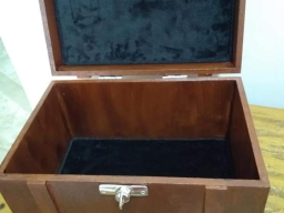 Caixa Baú Pintura Madeira Envelhecida