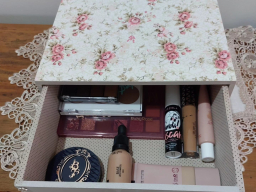 Caixa Baton - Base Estampa Rosas